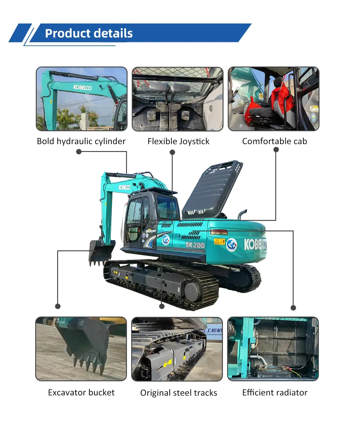 2023 Used Excavator Kobelco SK200 20