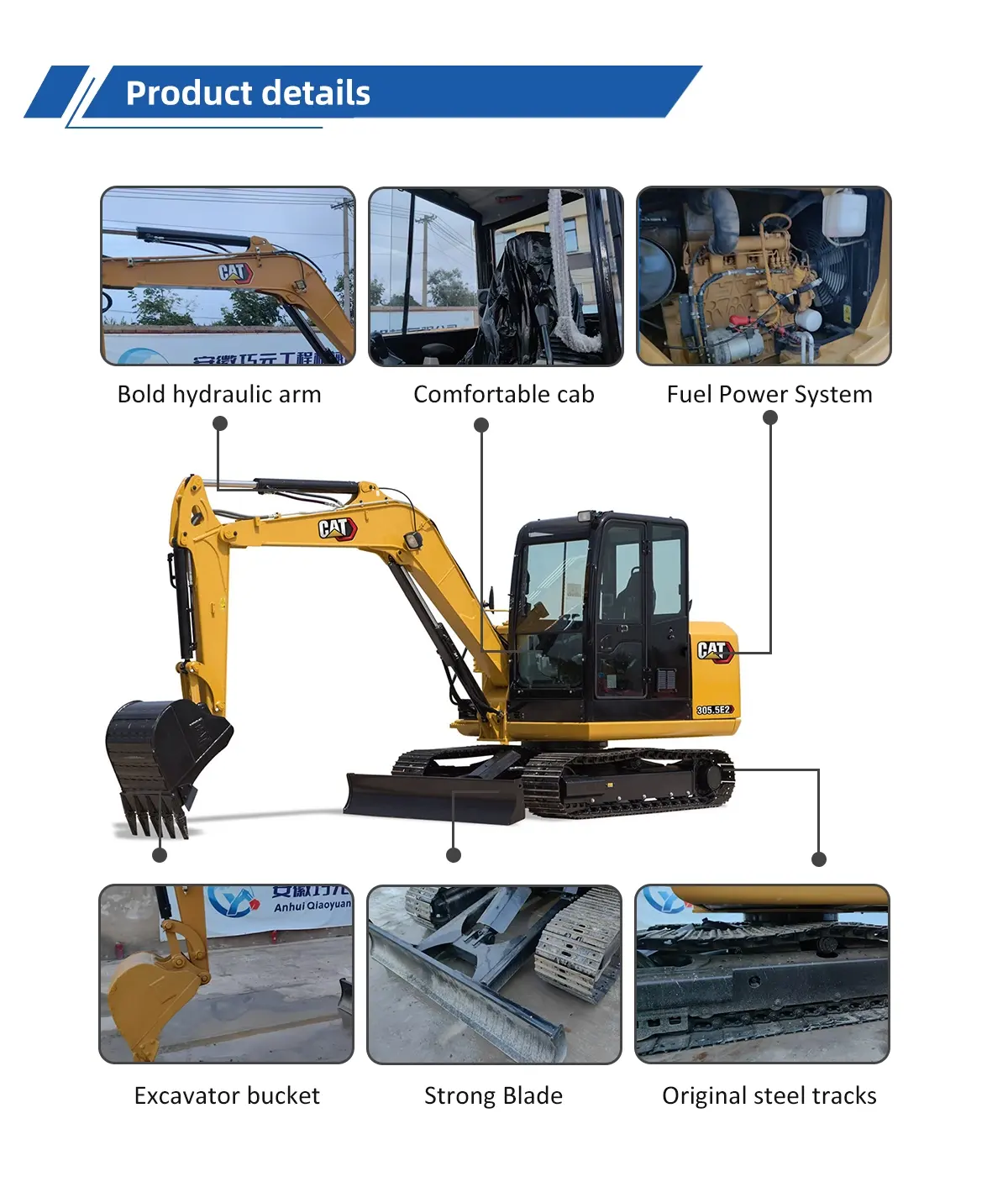 Used Excavator Caterpillar 303.5E2 6