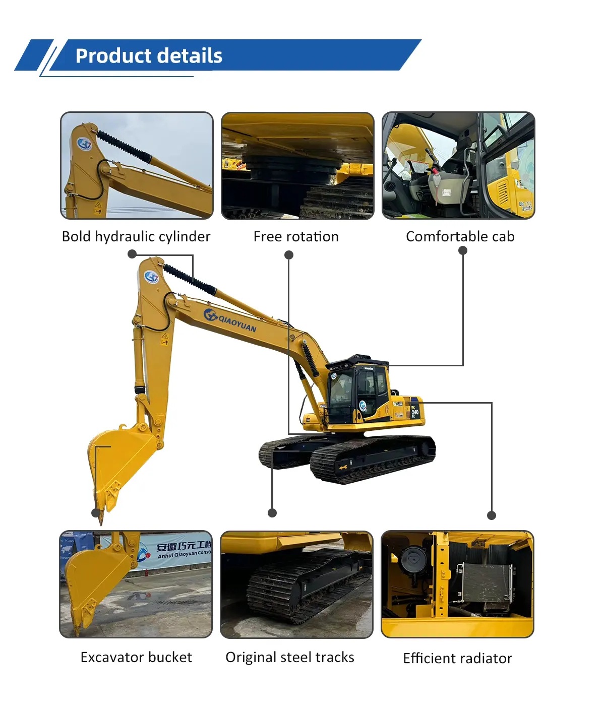 Used Excavator Komatsu PC240 8 16