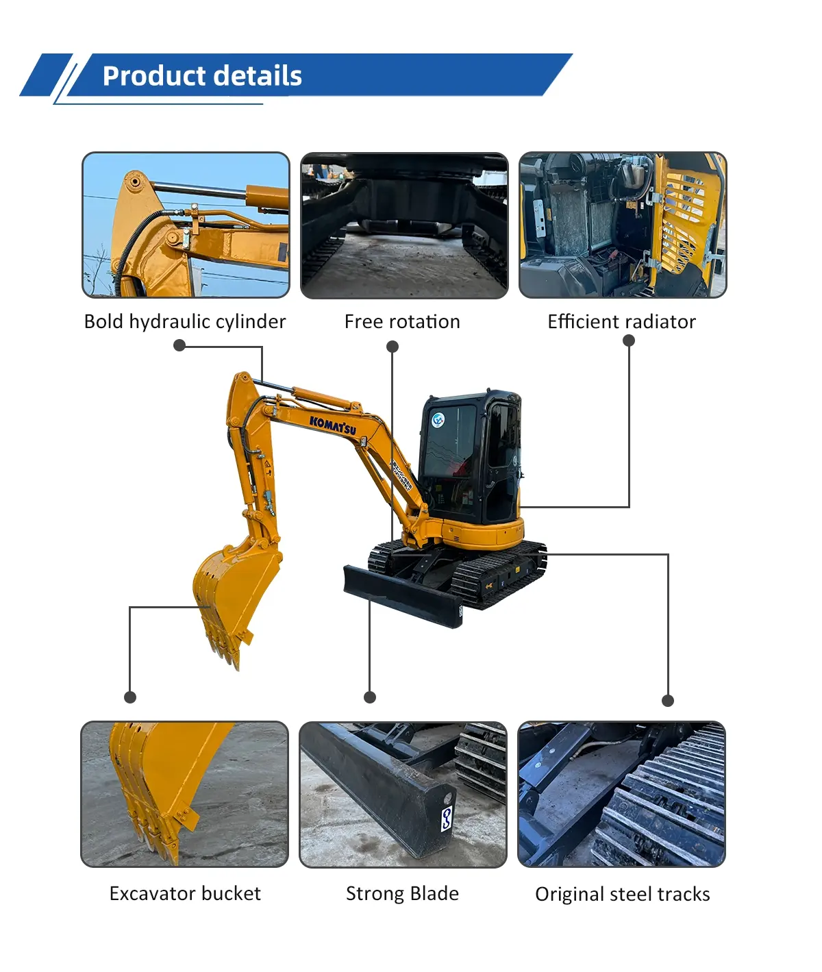 Used Excavator Komatsu PC30MR 2 22