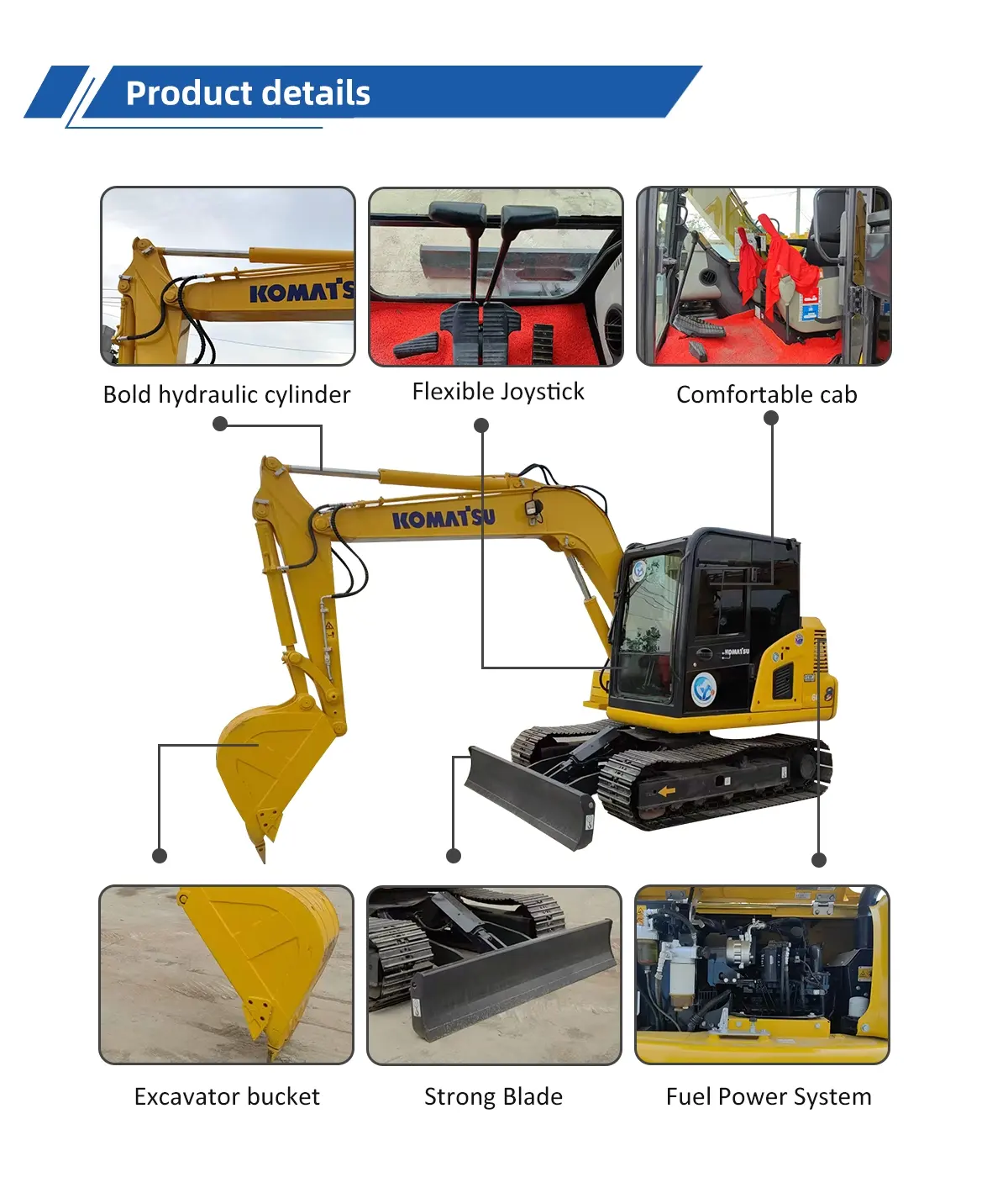 Used Excavator Komatsu PC60 8 16