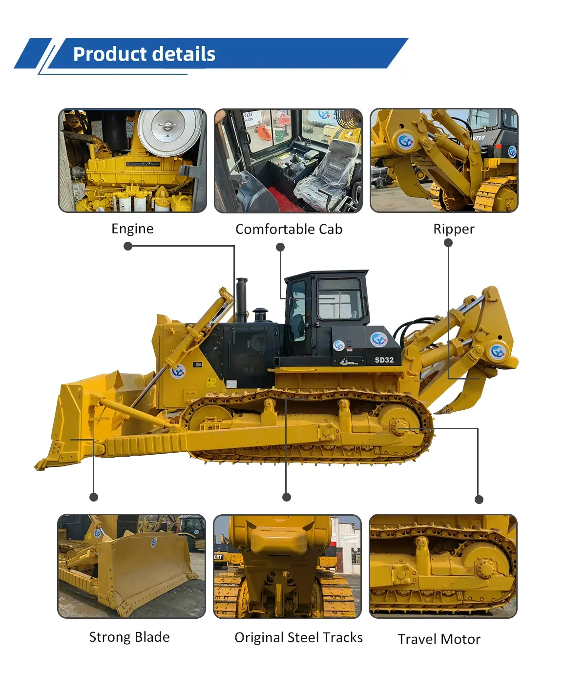Used Bulldozer SHANTUI SD32