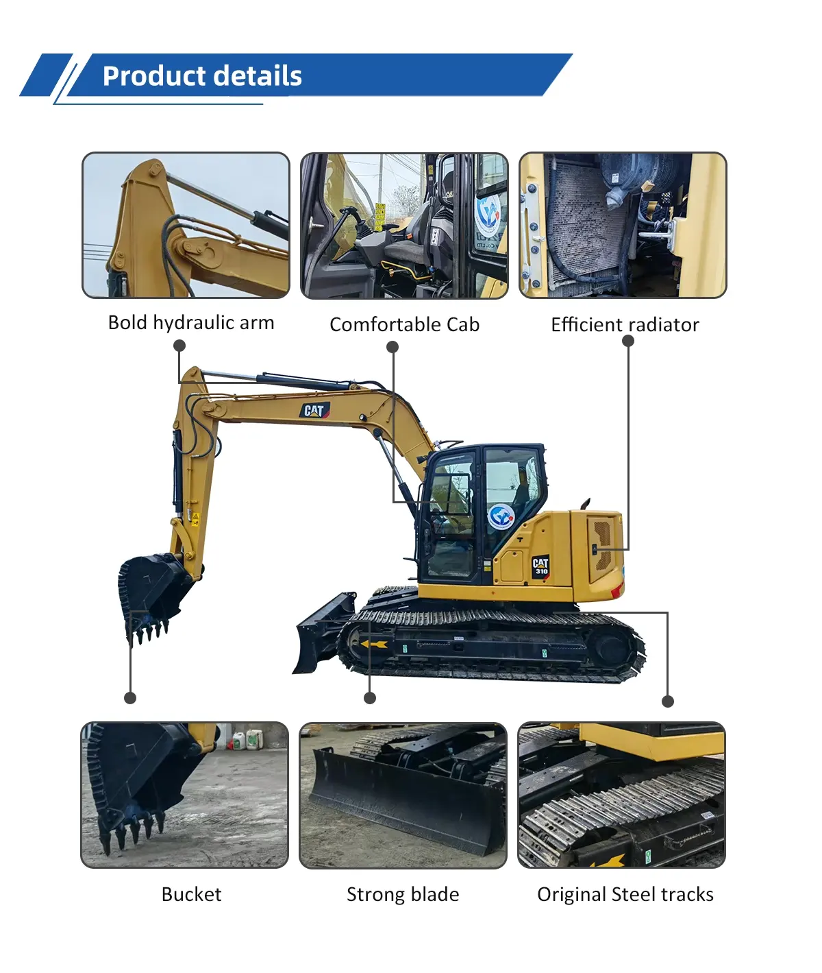 Used Excavator Caterpillar 310D