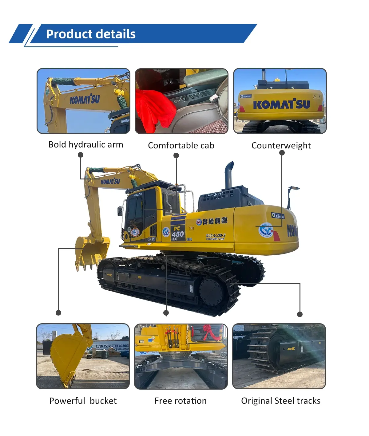 Used Excavator Komatsu PC 450 8